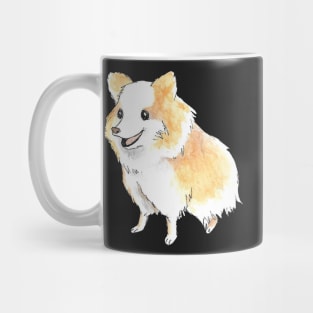 Pomeranian Dog Portrait in Watercolor Mug